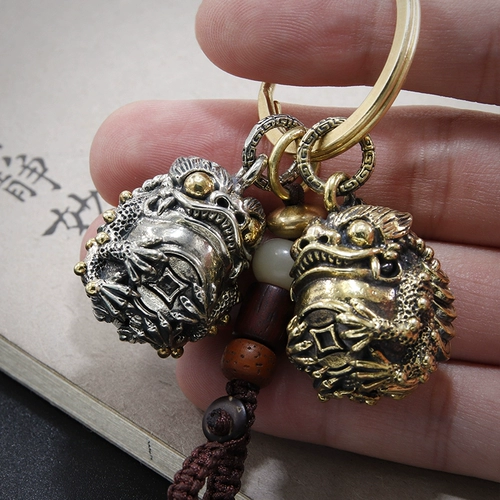 Колокольчик, латунный ретро брелок, подвеска, игрушка, ручка, креативное украшение в руку подходит для мужчин и женщин, делается под заказ