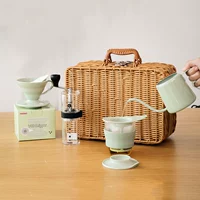 Японский уличный кофейный комплект, подарочная коробка, заварочный чайник для путешествий для кемпинга