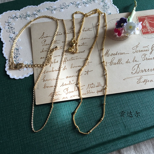 Высококачественное медное ожерелье, 18 карат, золото 14 карат