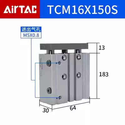 Xi lanh AirTac TCL/TCM12/16/20/25/32/40X10S/20S/30S/40S/50S/75S