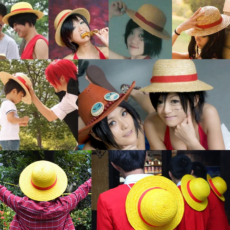 One Piece Лефи Straw Hat Чоппер Эйс Шляпа Роналдинью Ковбойская Шляпа Анимация Та же реквизит для косплея солнечный зонтик