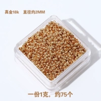 1#позиционирование бусин 2 мм золота 18K 1 грамм около 75