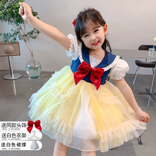 Детский летний наряд маленькой принцессы для принцессы, детское платье, юбка на девочку, стиль Лолита