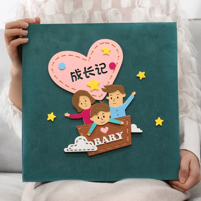 Широкий самоклеящийся фотоальбом, DIY