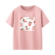 2 cái] Áo thun ngắn tay cotton tinh khiết của phụ nữ 2021 mới hợp thời trang mùa hè bên trong nửa tay rời màu hồng trắng - Áo phông