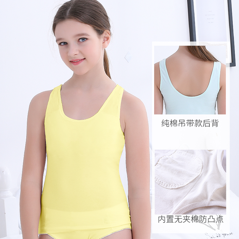 Girls underwear vest development period 9-12 years old pupils