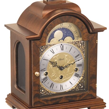 德国代购正品hermle赫姆勒机械台钟客厅餐厅月相座钟壁炉时钟表