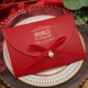 Приглашение Письмо China Red+Red Ribbon (10 частей)