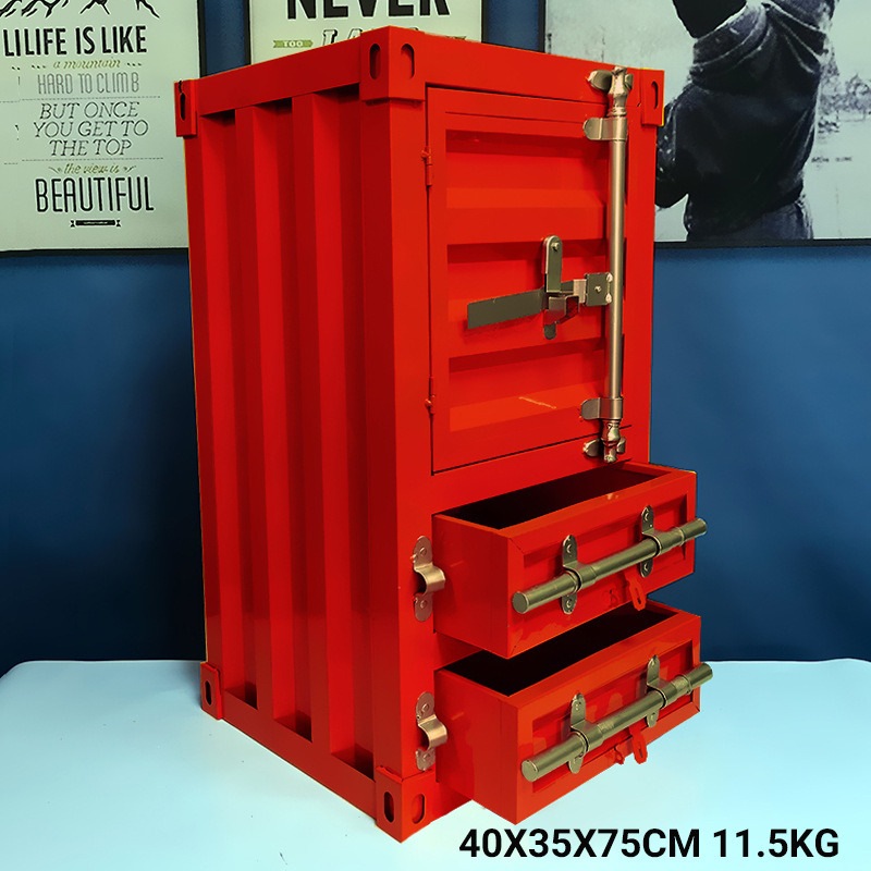 red-single-door-double-drawer