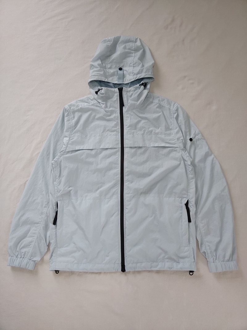 24SS 801540922 CRINKLE REPS  JACKET TOPSTONEY 皱布连帽夹克