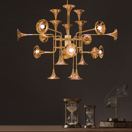 北欧波蒂喇叭造型管弦乐器萨克斯delightfull /客厅灯 喇叭灯很漂亮