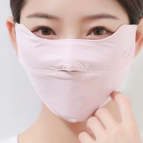 Летняя дышащая медицинская маска, тонкий шелковый черный солнцезащитный крем, 2023, защита от солнца, УФ-защита