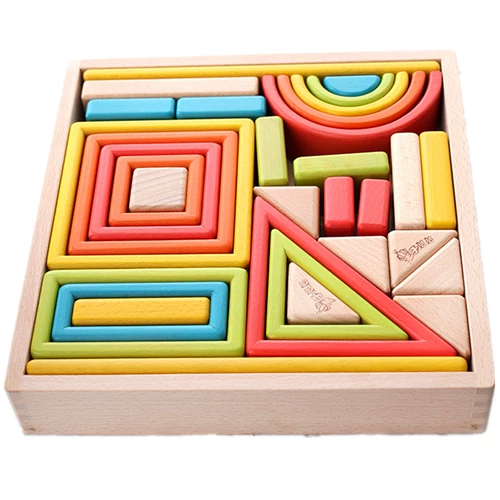 Элитный деревянный конструктор для мальчиков и девочек для младенца, интеллектуальная игрушка, 6 лет