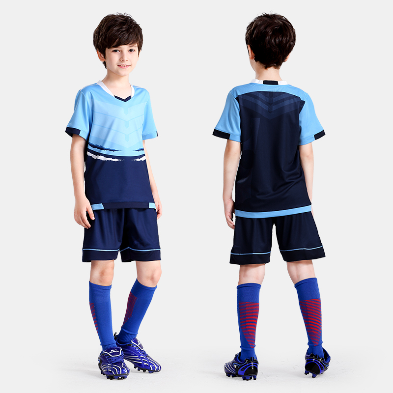 Children's football clothing suits sports elementary school football clothing training clothing boys and girls custom printed team jerseys