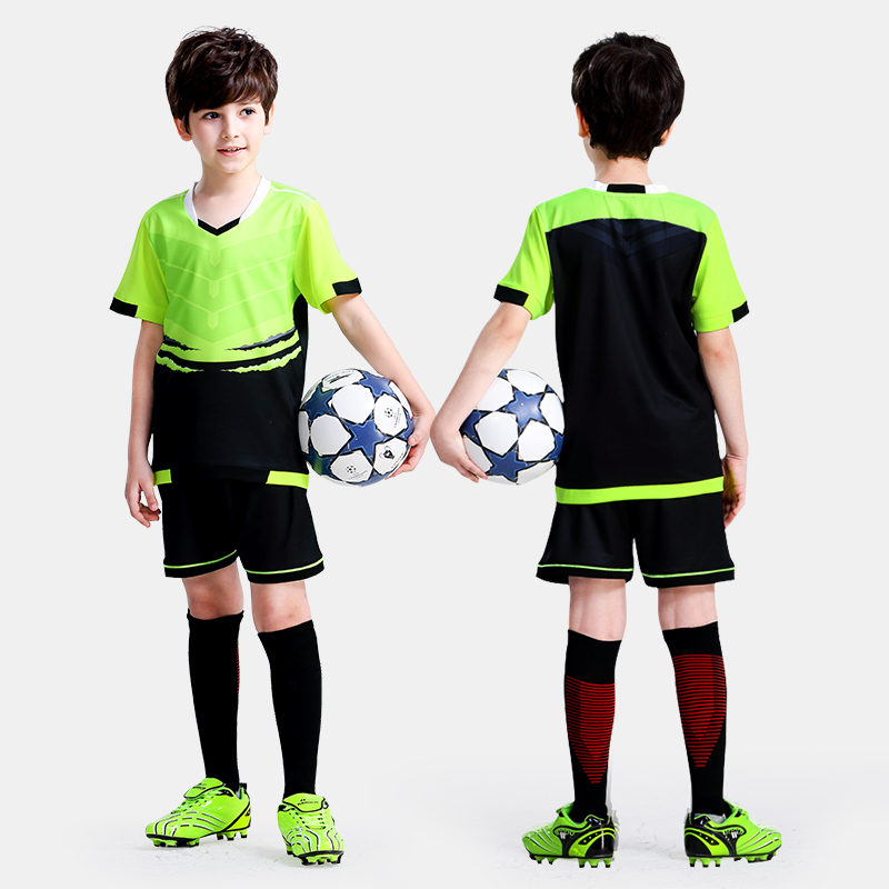 Children's football clothing suits sports elementary school football clothing training clothing boys and girls custom printed team jerseys