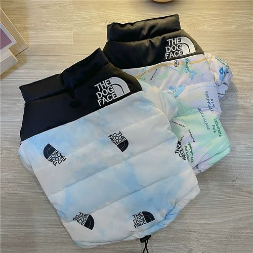 Собачья одежда зима теплой хлопчатобумажной одежды, Феду -Шнаузер Тедди маленький и средняя одежда для собак Утолщенная водонепроницаемая хлопковая одежда