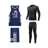 Демисезонная баскетбольная форма, комплект для мальчиков, футбольная форма для школьников для тренировок, 4 предмета, делается под заказ