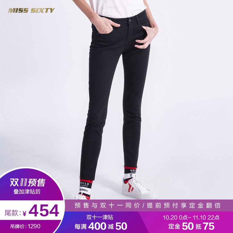 [双十一预售11.20提前发货]Miss Sixty2018新款秋季紧身牛仔裤女
