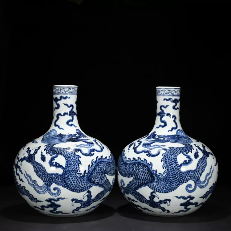 古玩古董明清官窑瓷器陶瓷花瓶收藏大清乾隆年制酱釉紫金釉梅瓶