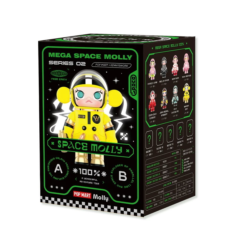 POPMART Pop Mart MEGA SPACE MOLLY 100% Anniversary 2 A Blind Box Gift