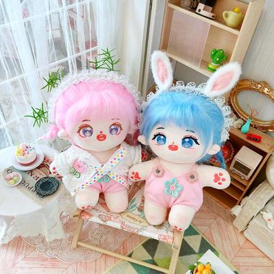 taobao agent Cotton doll 20cm centimeter baby clothes star doll normal body fat body naked baby fell into the flower bus