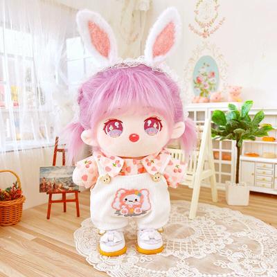 taobao agent Cotton doll, cute rabbit, suspenders, 20cm