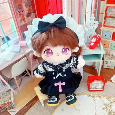 taobao agent Cotton doll 20cm centimeter baby clothes star doll normal body fat body nude doll dimension skirt suite