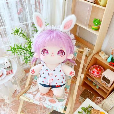 taobao agent Cotton doll, clothing, denim skirt, shorts, 20cm, lifting effect