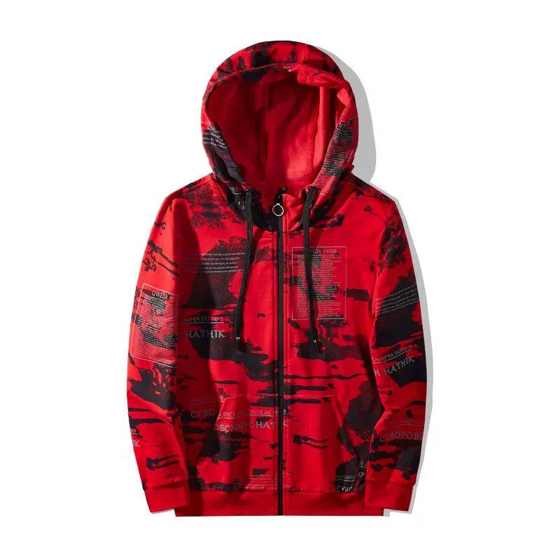 Tide, худи, камуфляжная осенняя куртка, спортивная кардиган, oversize, плюс size