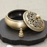 Медная курильница для благовоний, цветочная антикварная аромалампа из сандалового дерева