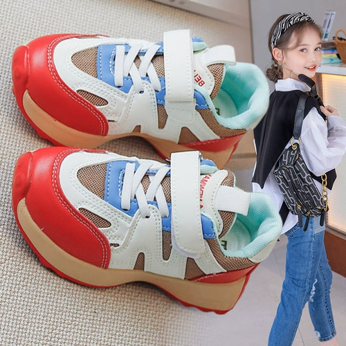 Весенняя демисезонная спортивная обувь, амортизирующая детская повседневная обувь для отдыха, тренд сезона, мягкая подошва, подходит для подростков