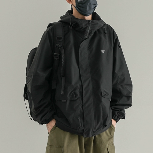 Демисезонная мужская японская толстовка с капюшоном, куртка для влюбленных для отдыха, свободный крой