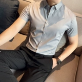 Летняя рубашка, шелковый расширенный ростомер для отдыха, короткий рукав, длинный рукав