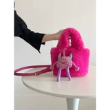 陈慕家 Зимняя сумка через плечо, монстр, плюшевая сумка на одно плечо