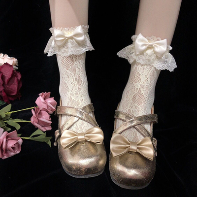 taobao agent Japanese lace soft sexy thin socks, Lolita style, lace dress