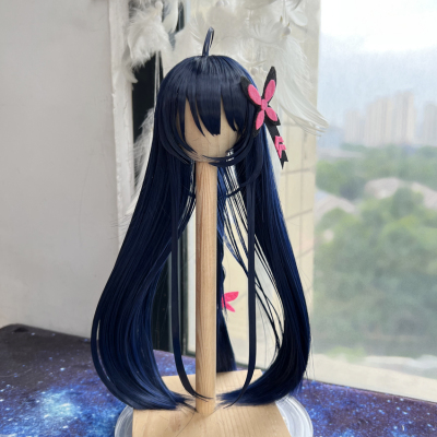 taobao agent [Free shipping] BJD doll wig hair dark blue braid shape hair H157