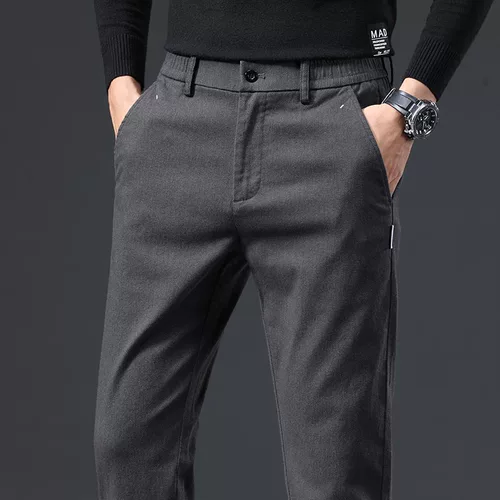 Мужские демисезонные штаны, осенний пиджак классического кроя, повседневные брюки для отдыха, осенние, свободный прямой крой