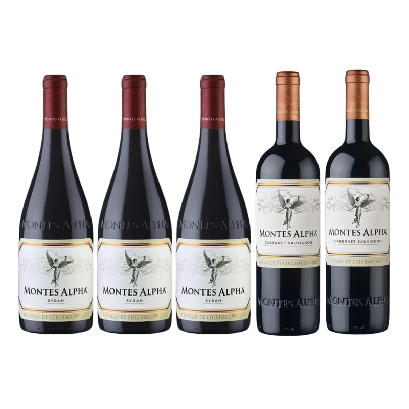 Montes 蒙特斯 欧法系列 干红酒葡萄酒 西拉*3瓶+赤霞珠*2瓶 88VIP会员折后￥502.66包邮 淘金币可抵扣15