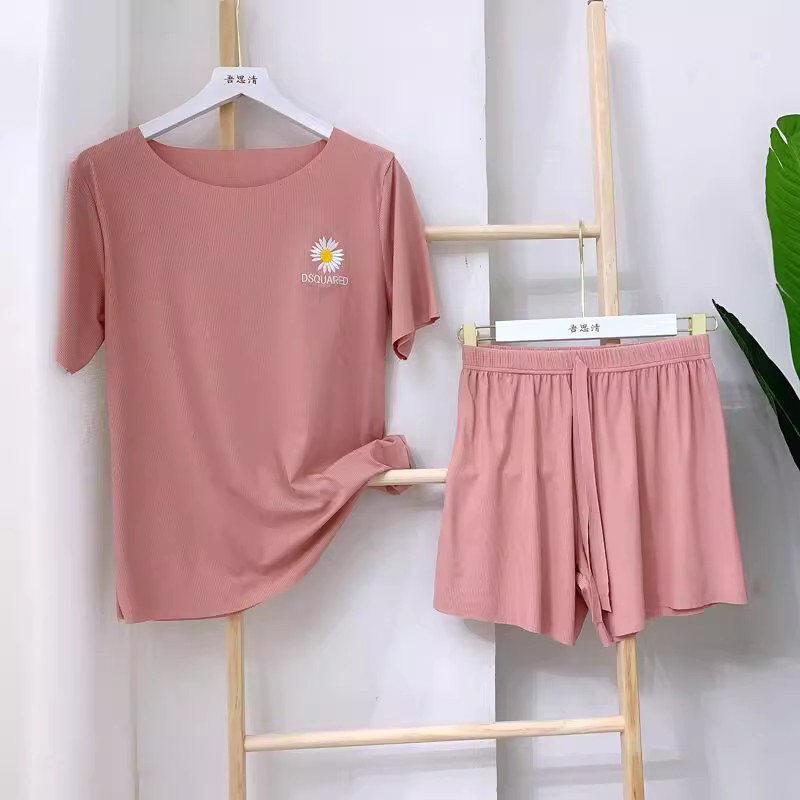 Two piece set [little daisy] pink