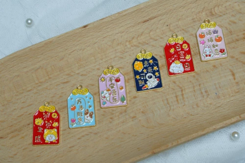 Мультяшный металлический брелок, подвеска с молнией