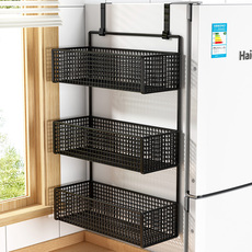 Умывальник 冰箱置物架侧面边收纳架厨房用品多层保鲜膜调料架免打孔侧壁挂架 Evesigar