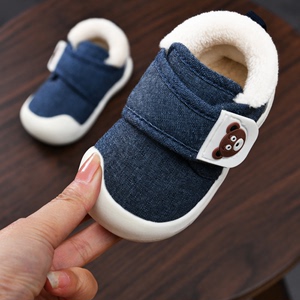 学步鞋男宝宝鞋子秋冬季0一1-2岁婴儿鞋软底加厚加绒女婴幼儿棉鞋