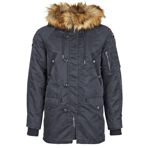Superdry /Чрезвычайно сухой мужской хлопчатовод с капюшоном с капюшоном M50007DR-JBK