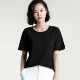 Phụ nữ mùa hè mới 2021 tính khí ngắn tay Hàn Quốc áo thun cổ tròn rộng rãi của phụ nữ áo khoác cotton giản dị của phụ nữ mùa hè - Áo phông