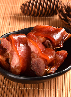 安徽特产溜味族香辣猪蹄 卤味零食即食猪脚蹄子肘子125g*4袋熟食