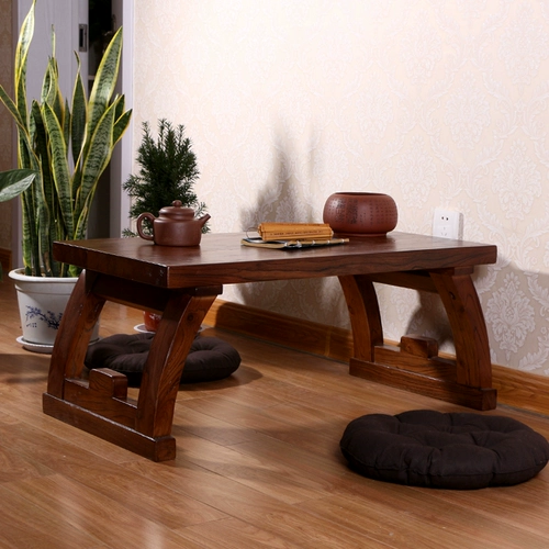 Лаокома -чайный стол твердый древний кофейный столик китайский китайский стол кунг -фу журнальный столик татами кофейный столик для кофейного стола Небольшой короткий стол