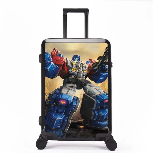 Мультяшный чемодан для мальчиков, универсальная коробка на колесиках, 20 дюймов