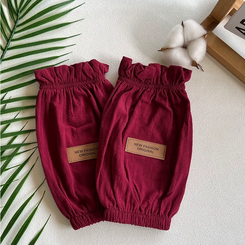 Детские демисезонные нарукавники, цветной пуховик подходит для мужчин и женщин, из хлопка и льна, анти-грязь