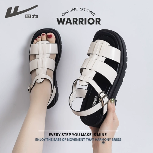 Warrior, летние плетеные пляжные босоножки на платформе, 2022 года, популярно в интернете, мягкая подошва