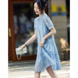 Летнее милое платье, юбка, французский стиль, подходит для подростков, свободный крой